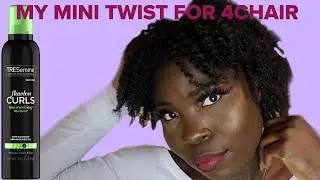 My PERFECT moisturized mini twist for | dry Natural Hair| TheOnePG