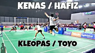 KENAS / Hafiz Komplen Keras Lawan GILANG / KLEOPAS. Net Kelas Smash Keras !!