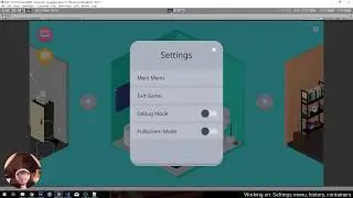 Dev Stream Timelapse #10 - Settings menu, static top manager, history pane
