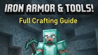 Minecraft Survival #1: Getting FULL IRON ARMOR & TOOLS in New World! 🛡️⛏️ #trending #viral 