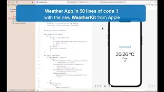 Xcode 14: Weather App in 50 lines of code with the new WeatherKit