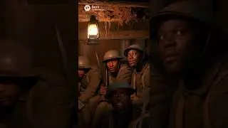 A dugout packed with soldiers during a night barrage. #WWI