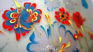 Водная Анимация. Эбру. Рисование на воде. Galitsyna Art Group
