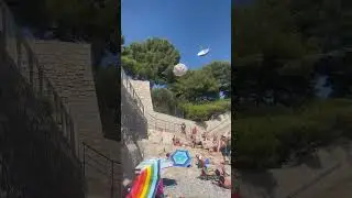 Unexpected wind at the beach in Cassis today !