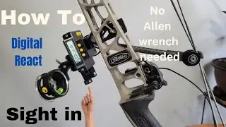 How to sight in Trophy Ridge React Digital Sight. Best bow sight for bad eyes