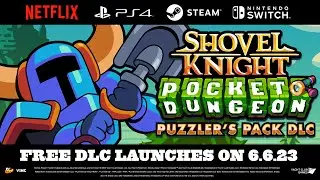 Puzzler's Pack Free DLC Launches June 6th - Shovel Knight Pocket Dungeon