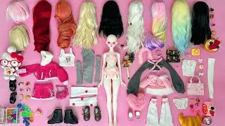 Handmade BJD Doll Outfit Styling  हस्तनिर्मित BJD गुड़िया परिधान स्टाइलिंग  Padu Padan Busana Boneka