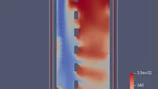 CFD simulation: cold water entering hot storage tank