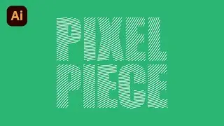 Lined text in Illustrator &bull; Pixel Piece &bull; Graphic design tutorial