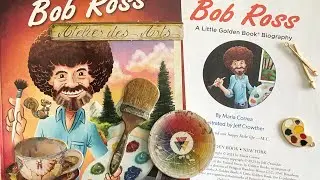 Creating a journal using a Bob Ross Little Golden Book