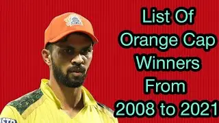 Orange Cap Winner List From 2008 to 2021 || #shorts #cricketshorts  #ipl2021 #ruturajgaikwad
