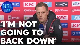 Ryan Carr slams referee decision making: NRL Presser | NRL on Nine