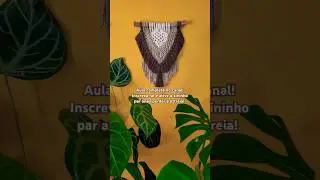 Painel de #macrame #pascoa  aqui no canal! #paineldemacrame #comofazer #shorts #macramehanging