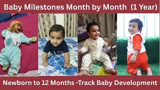 Baby Milestones Month by Month | 0 to 12 Months Development Guide for Full-Term Babies