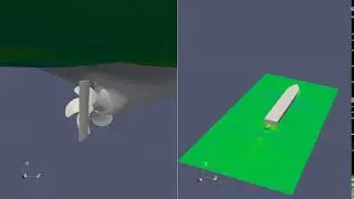 CFD ship maneuvering KCS - self propulsion