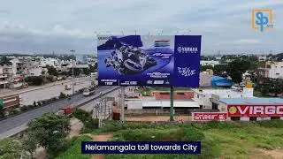 Drone View | Nelamangala Toll Billboard | Spaceplus Advertising Bangalore