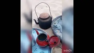 قعدة صحراوية بالشاي الصحراوي على الجمر