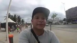 Pedalando Em Orla de Vitória, Praia de Camburi, Vitória, Capital Do Espirito Santo.