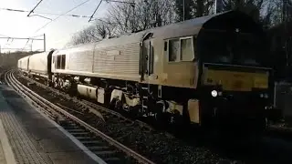 66779 'Evening Star' passing Durham on 4N80