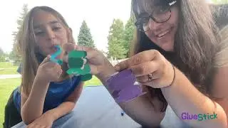 Make inchworms with GlueStick!