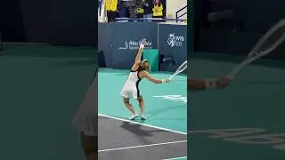 Lethal tennis serve 🔥 Maria Sakkari Abu Dhabi Open #shorts #2024
