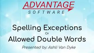 Spelling Exceptions