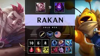 Rakan Mid vs Malzahar - NA Diamond Patch 25.17
