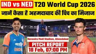 IND vs NED, WC 36th Match Pitch Report: Narendra Modi Stadium Pitch Report | Ahmedabad Pitch Report