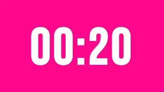 20 Second Countdown Timer No Music With Alarm Clock At The End