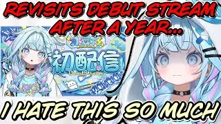 Suu re-watches her debut stream and can’t stop cringing