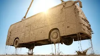 Pulled From a Mud Pit! 🚍 IMPOSSIBLE Restoration? | Biohazard Bus Deep Cleaning & Full Rebuild
