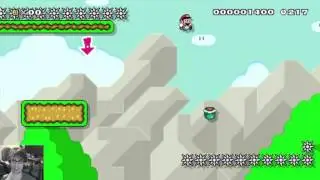 Super Mario Maker - Blind Kaizo Race #3: Running With Scissors