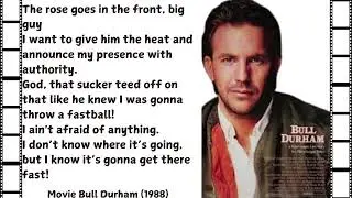 Top 30  Iconic Quotes Movie Bull Durham (1988)#Amazing  Movie #Action #BEST  MOVIE #VintageMovies