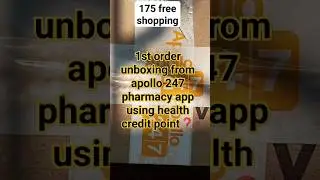 Unboxing medicine from apollo||175 Rs  free shopping from apollo 247app||#freeshoping