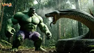 Hulk vs anaconda 🤫 #hulk #bigsnakehead #viral #aivideo #trending #funny #hulksmash #hulkbuster 