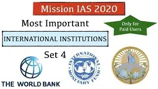 Most Important International organisations Set 4