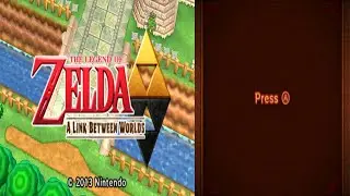 The Legend of Zelda: A Link Between Worlds Title Scrn, Opening Narration & Intro (N3DS) Horiz Scrn