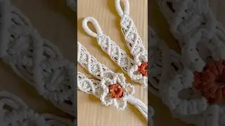 Macrame Curtain Tie Back Tutorial | #macrametieback #macramecurtain