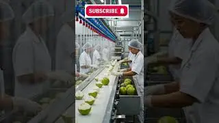 Inside a High Tech Coconut Factory  Complete Coconut Water Production Process
