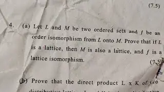 Discrete Mathematics PYQs solved | Sem 3 | Lattice isomorphism | Order isomorphism | DU | Bsc. maths