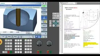 024 Sinumerik Macro. R concave. Sphere. CNC Practicum.