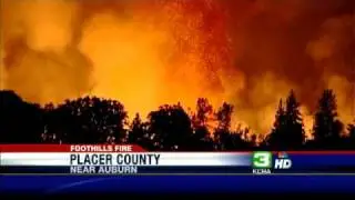 Firefighters Monitor Blaze Near Auburn