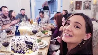 WHOLE FAMILY TRIED UBE CAKE ON THANKSGIVING + FABLE FAMILY THANKSGIVING  2017 :: VLOG 159