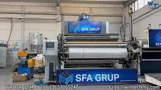 2400MM Full-Auto Pallet stretch Wrapping film Extrusion Line,Food grade PE Cling film ProductionLine