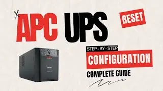 How to configure APC Series UPS complete guide with battery constants list