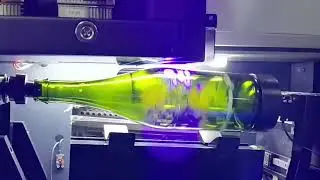 Small batch wine bottles personalization printing by #cylindricalprinter #bottleprinting 