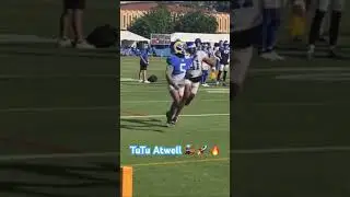 Tutu Atwell Getting Some Action 🔥🔥🤘🏼 Rams Training Camp 2023 #rams #larams #trainingcamp