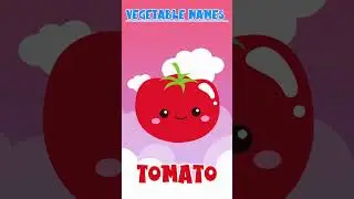Vegetable Names & Colors for Kids 🌈🥬 | Easy & Fun Educational Video #shorts