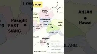 Arunachal Pradesh State on map #shorts #Indianstate