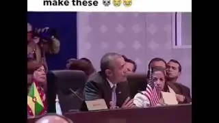 Obama sings [raps] the weekend song / cant feel my face/2015/